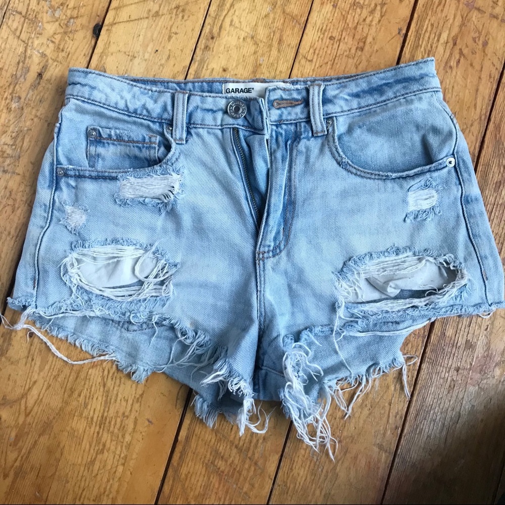 Garage denim shorts